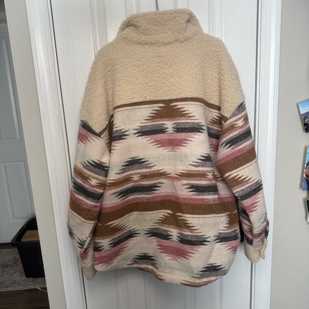 Altar'd State Multicolor Sherpa Jacket - Picture 5 of 5